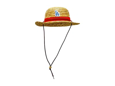 Pre-owned Los Angeles Dodgers X One Piece Straw Hat In Brown