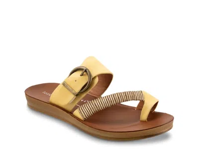 Los Cabos Bria Platform Sandal In Yellow