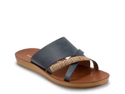 Los Cabos Bride Platform Sandal In Blue