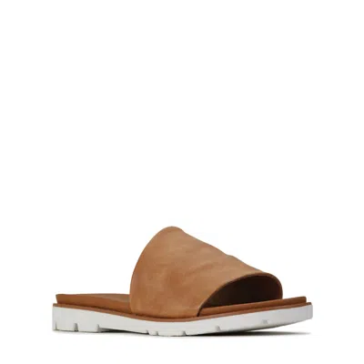 Los Cabos Women's Ash Slide Sandal In Brandy In Animal Print
