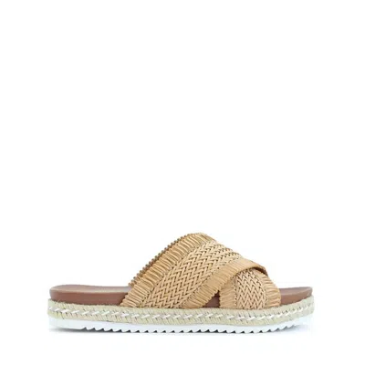 Los Cabos Women's Tinny Slip On Espadrille Sandal In Tan In Brown