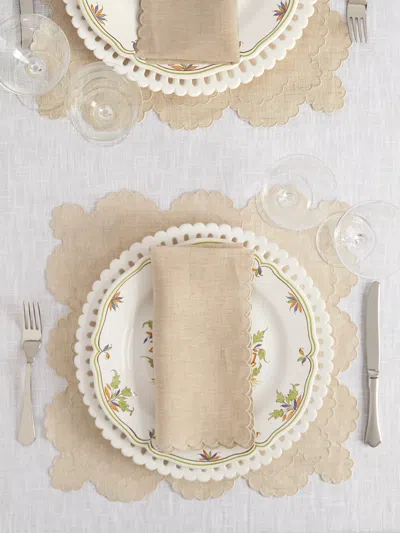 Los Encajeros Bilbao Linen Placemats (set Of 4)