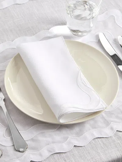 Los Encajeros Charme Embroidered Linen Napkins (set Of 4)