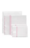 Los Encajeros Europa Satin King Bedding Set In Pink