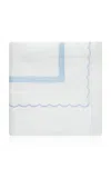 Los Encajeros Europa Satin King Duvet Cover In Blue