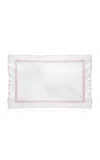 Los Encajeros Europa Satin King Sham In Pink