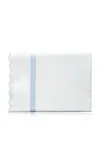 Los Encajeros Europa Satin King Top Sheet In Blue