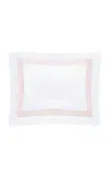 Los Encajeros Five Lineas Satin King Sham In Pink