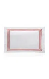 Los Encajeros Five Lineas Satin King Sham In Red