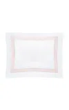 Los Encajeros Five Lineas Satin Standard Sham In Pink