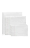 Los Encajeros Hojas Percale King Bedding Set In White