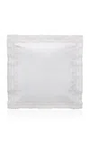 Los Encajeros Hojas Percale Percale Euro Sham In White