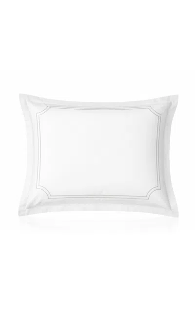 Los Encajeros Louise Cotton Satin Set-of-two King Pillowcases In White
