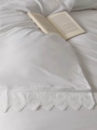Los Encajeros Mimi Lace-appliqué Cotton King Duvet Cover  Abask Luxury Gift