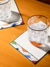 Los Encajeros Miró Embroidered Linen Cocktail Napkins (set Of 4)  Abask Gift Set