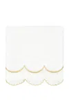 Los Encajeros Perlas Cotton Bath Towel In Neutral