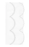 Los Encajeros Perlas Cotton Guest Towel In White