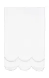Los Encajeros Perlas Cotton Hand Towel In White