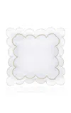 Los Encajeros Perlas Satin Euro Sham In Neutral