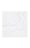 Los Encajeros Perlas Satin Queen Duvet Cover In White