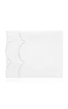 Los Encajeros Perlas Satin Queen Top Sheet In White