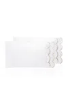 Los Encajeros Perlas Satin Set-of-two Standard Pillowcases In Neutral