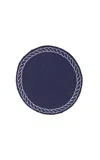 Los Encajeros Set Of Four Bowline Navy/white Coasters