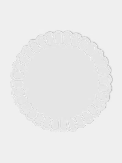 Los Encajeros Zurbano Embroidered Linen Placemats (set Of 4)