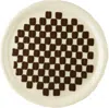 Los Objetos Decorativos Beige & Brown Rounded Tray