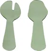 Los Objetos Decorativos Green Glass Flatware Set
