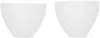 Los Objetos Decorativos White Opal Small Vase Set In White