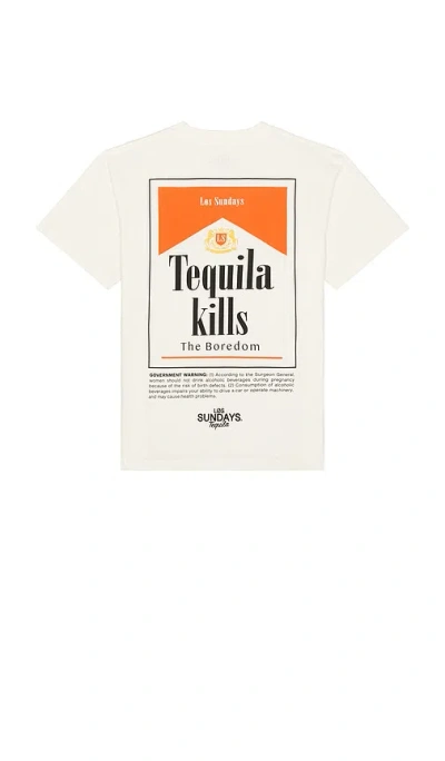 Los Sundays Kills Two Tee In Off White