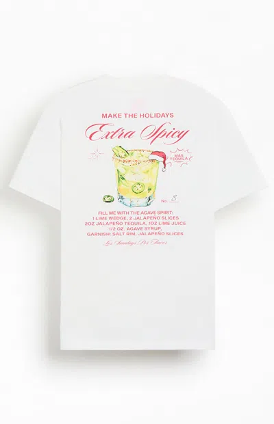 Los Sundays Men's A Spicy Holiday T-shirt In White