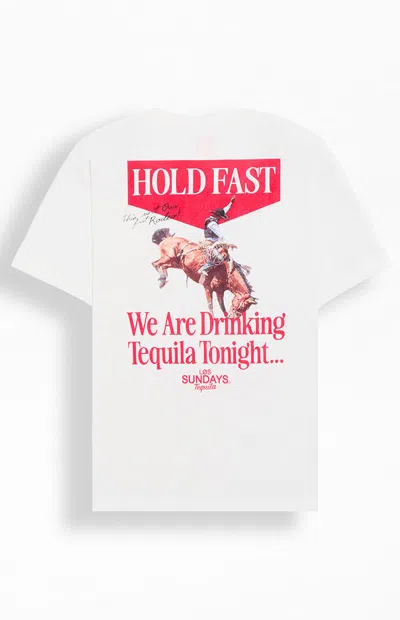 Los Sundays Men's Hold Fast T-shirt In Off White