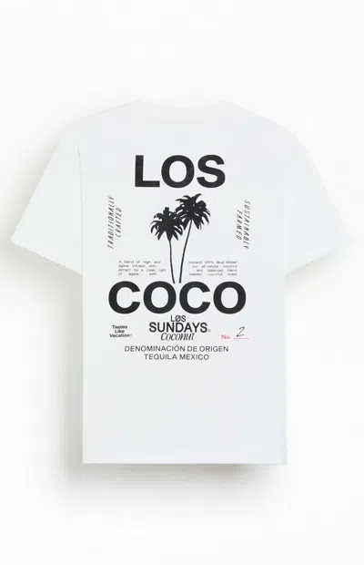 Los Sundays Men's Los Coco T-shirt In White