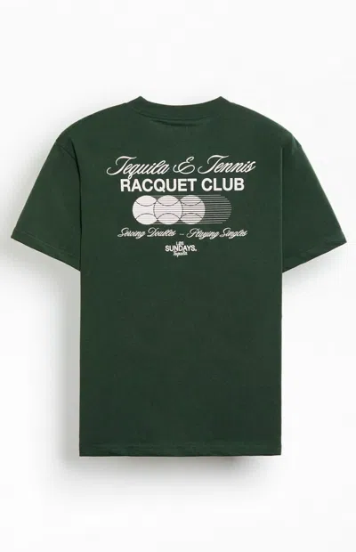 Los Sundays Men's Tequila & Tennis Racquet Club T-shirt In Green