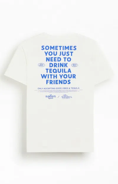 Los Sundays Men's The Sometimes T-shirt In White