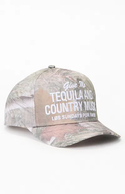 Los Sundays Tequila And Country Music Camo Snapback Hat In Camouflage In Multi