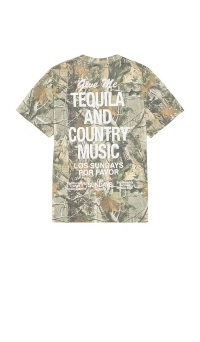 Los Sundays The Tequila & Country Music Tee In Green