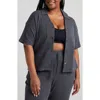 Losano Button Down Shirt In Charcoal