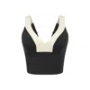 Shop Losano Women's Neutrals / Black Showstopper Sculpted Bra - Black & Dune