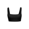 Losano Women's Renew Rib Square Neck Bra - Black