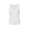 Losano Women's Serene Rib Tank - Snow White In White