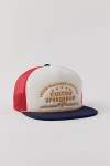 LOSER MACHINE DOUBLEDOWN TRUCKER HAT IN RED, MEN'S AT URBAN OUTFITTERS