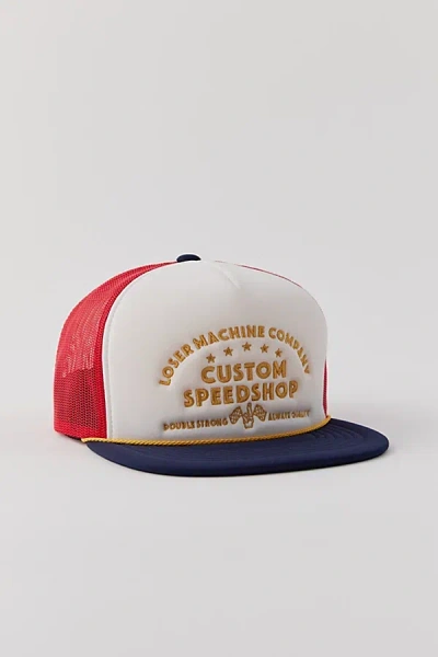 Loser Machine Doubledown Trucker Hat In Red, Men's At Urban Outfitters