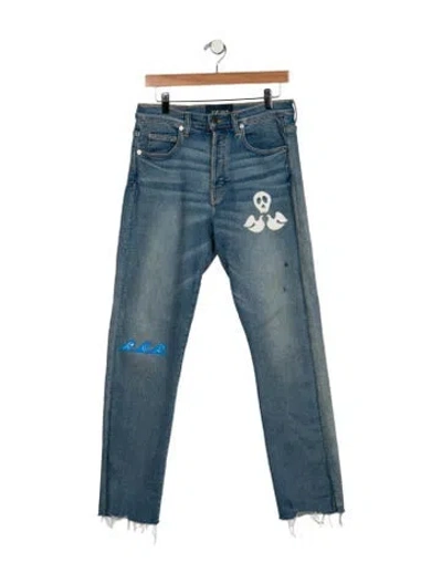 Pre-owned Lost Daze Skinny Jeans In Blue