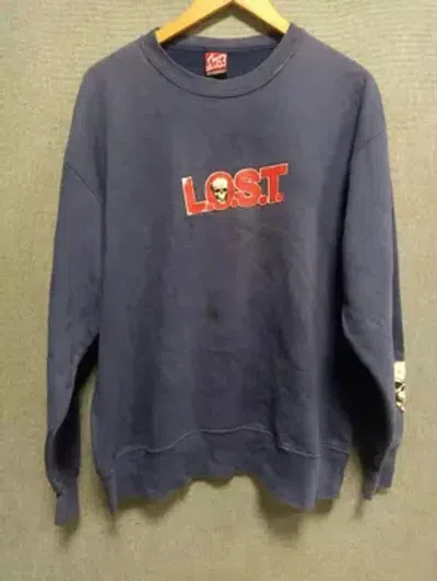 Pre-owned Lost Enterprises Vintage Sweatshirt  Skulls In Gray