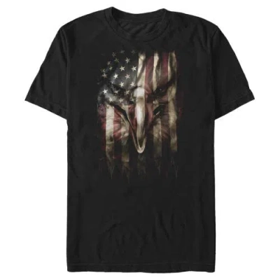 Lost Gods American Flag Eagle  Graphic T-shirt In Black