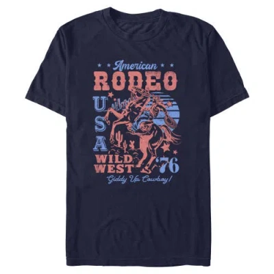 Lost Gods American Rodeo Wild West Graphic T-shirt In Navy Blue