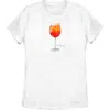 Lost Gods Aperol Spritz Fancy  Graphic T-shirt In White